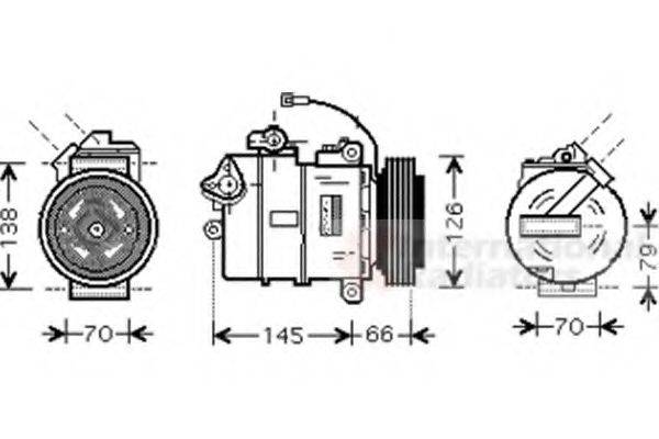 VAN WEZEL 5800K261 Компресор, кондиціонер