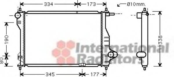 VAN WEZEL 81002075 Радіатор, охолодження двигуна