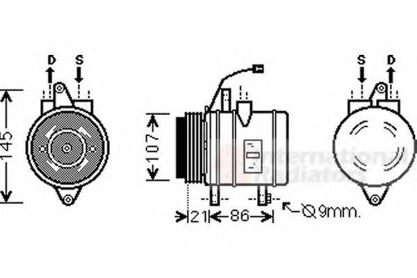 VAN WEZEL 8100K079 Компресор, кондиціонер