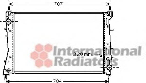 VAN WEZEL 17002359 Радіатор, охолодження двигуна