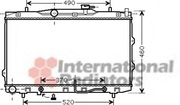 VAN WEZEL 83002075 Радіатор, охолодження двигуна