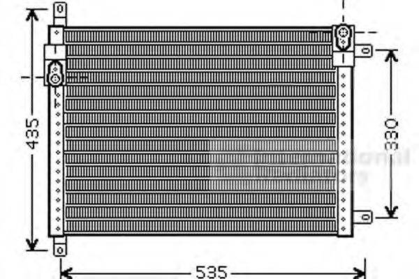 VAN WEZEL 73005089 Конденсатор, кондиціонер