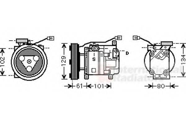 VAN WEZEL 2700K207 Компресор, кондиціонер