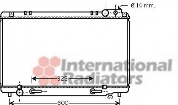 VAN WEZEL 53002458 Радіатор, охолодження двигуна