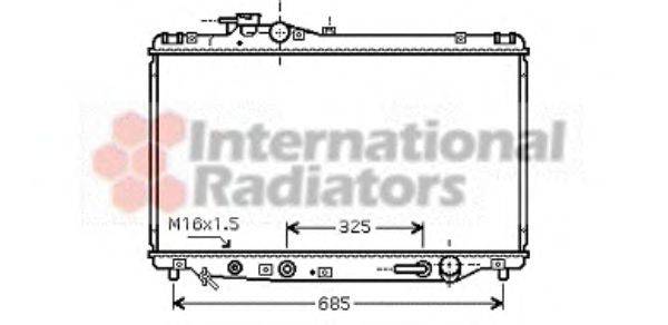 VAN WEZEL 53002346 Радіатор, охолодження двигуна