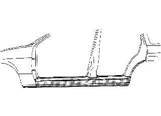 VAN WEZEL 0308103 Накладка порога