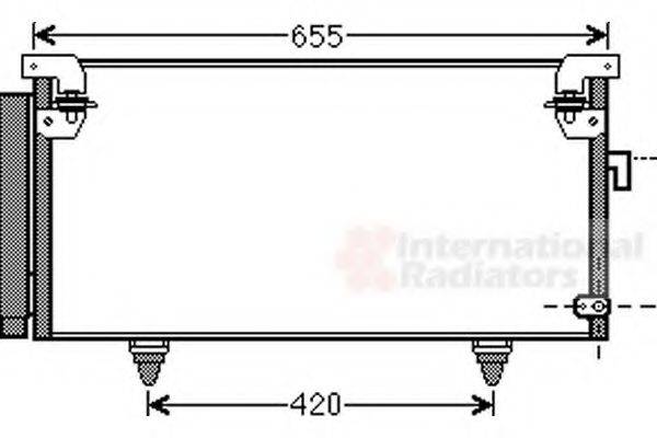 VAN WEZEL 51005073 Конденсатор, кондиціонер