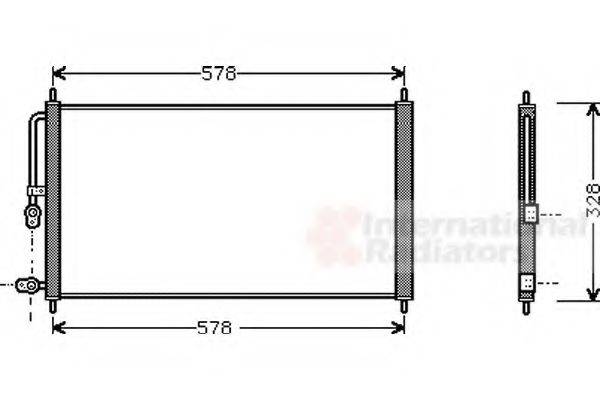 VAN WEZEL 25005083 Конденсатор, кондиціонер