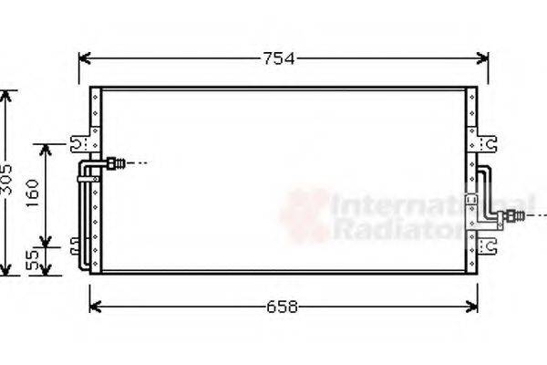 VAN WEZEL 25005087 Конденсатор, кондиціонер