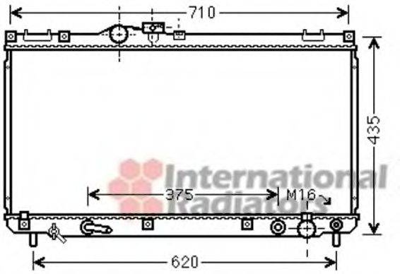 VAN WEZEL 53002556 Радіатор, охолодження двигуна