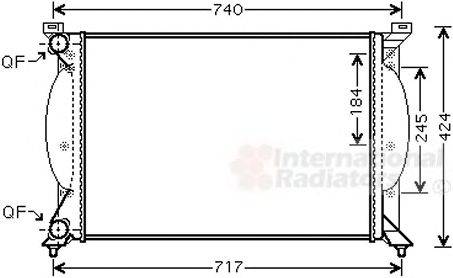 VAN WEZEL 03002240 Радіатор, охолодження двигуна