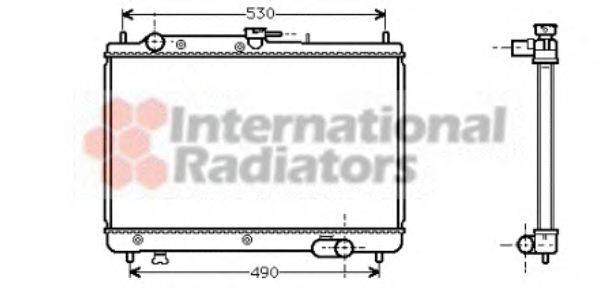 VAN WEZEL 27002066 Радіатор, охолодження двигуна