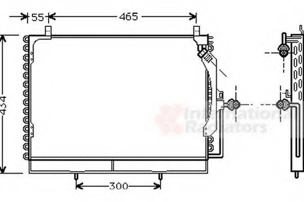 VAN WEZEL 30005161 Конденсатор, кондиціонер