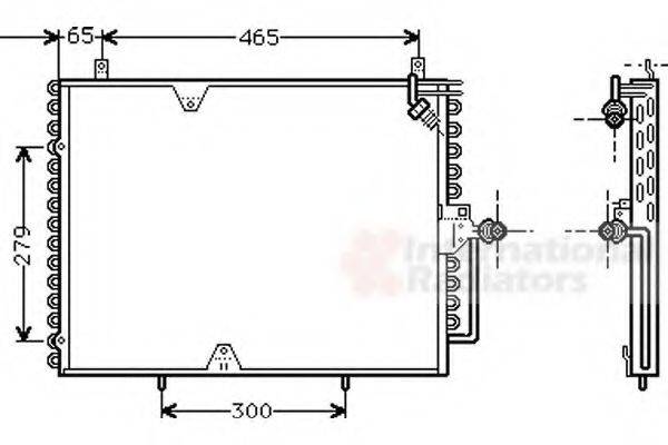 VAN WEZEL 30005170 Конденсатор, кондиціонер