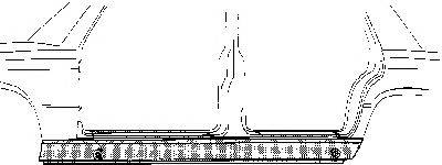 VAN WEZEL 300601 Накладка порога