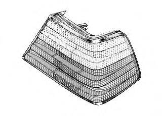 VAN WEZEL 3025932 Задній ліхтар