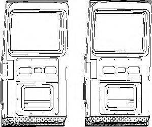 VAN WEZEL 3070249 Задні двері