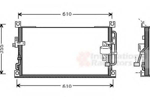 VAN WEZEL 32005107 Конденсатор, кондиціонер