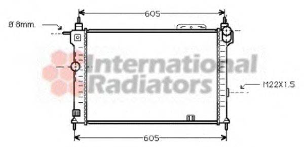 VAN WEZEL 37002191 Радіатор, охолодження двигуна