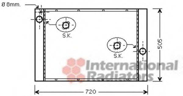 VAN WEZEL 06002372 Радіатор, охолодження двигуна