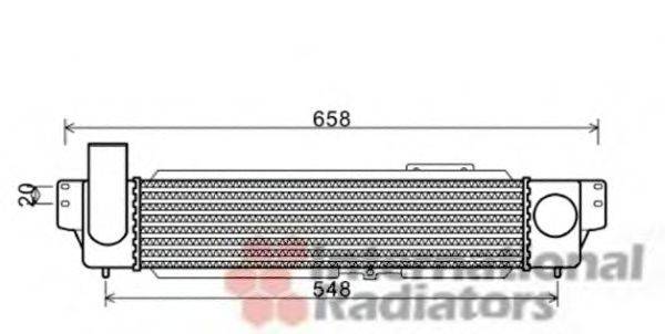 VAN WEZEL 83004140 Інтеркулер