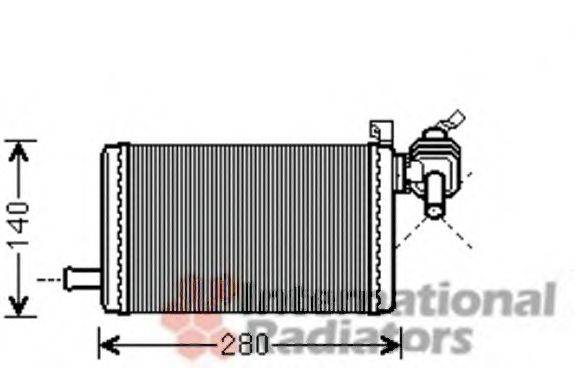 VAN WEZEL 30006483 Теплообмінник, опалення салону