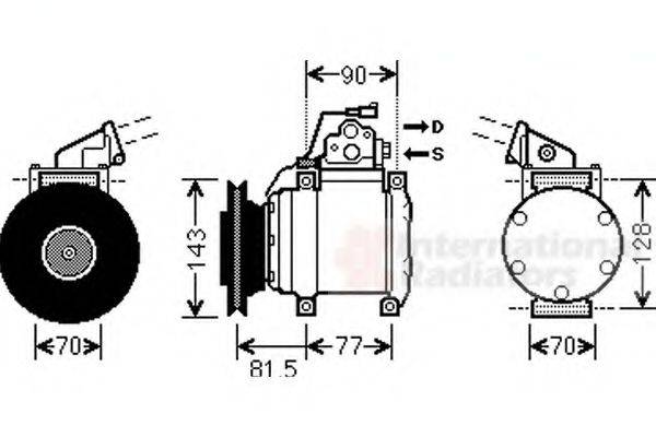 VAN WEZEL 3200K216 Компресор, кондиціонер