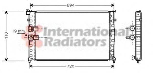 VAN WEZEL 40002177 Радіатор, охолодження двигуна