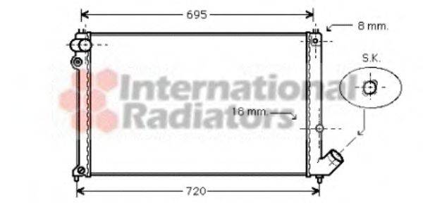 VAN WEZEL 40002181 Радіатор, охолодження двигуна