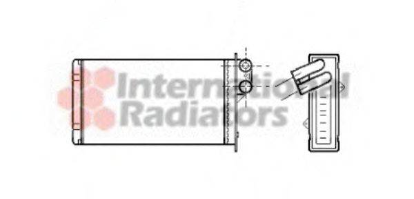 VAN WEZEL 40006118 Теплообмінник, опалення салону