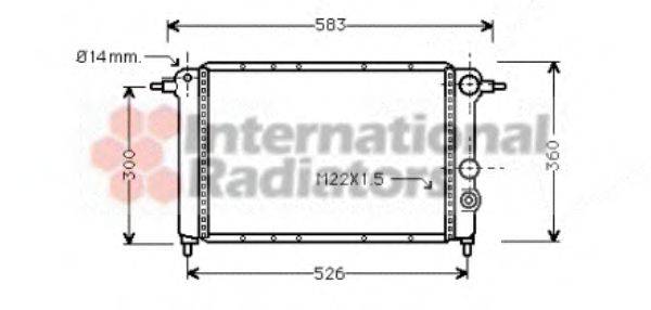 VAN WEZEL 43002065 Радіатор, охолодження двигуна