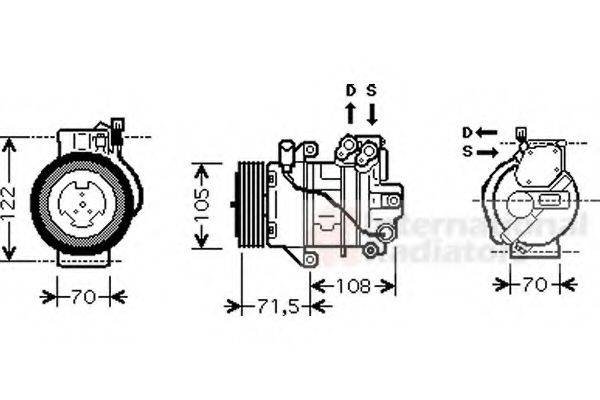 VAN WEZEL 2900K008 Компресор, кондиціонер