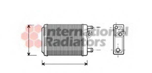 VAN WEZEL 43006097 Теплообмінник, опалення салону