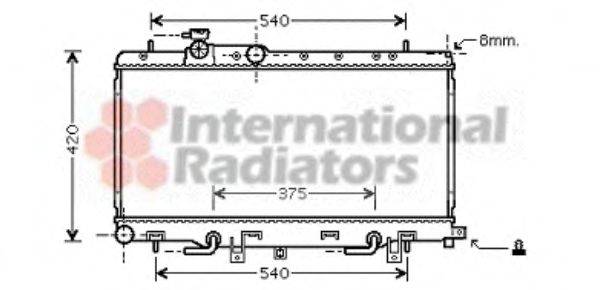 VAN WEZEL 51002058 Радіатор, охолодження двигуна