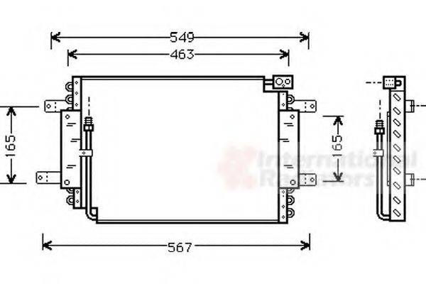 VAN WEZEL 52005027 Конденсатор, кондиціонер