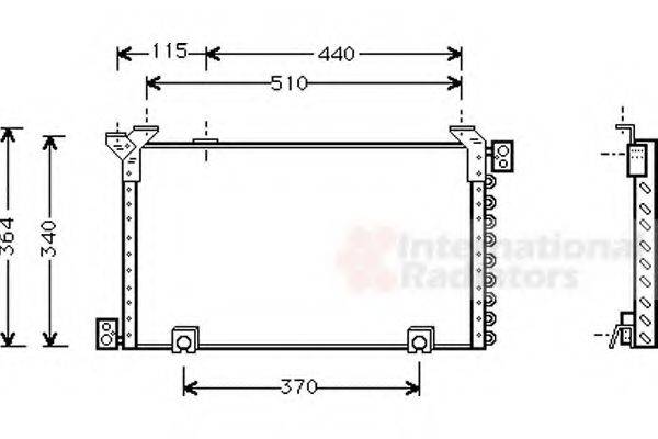 VAN WEZEL 53005194 Конденсатор, кондиціонер