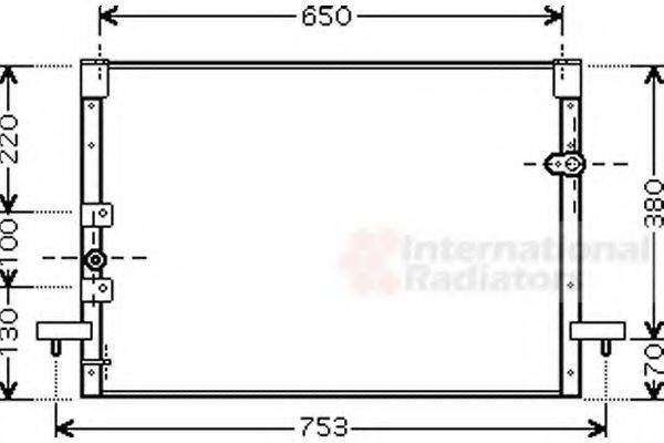 VAN WEZEL 53005213 Конденсатор, кондиціонер