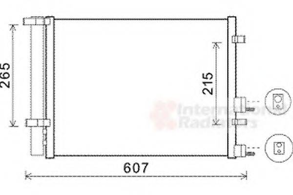 VAN WEZEL 82005244 Конденсатор, кондиціонер