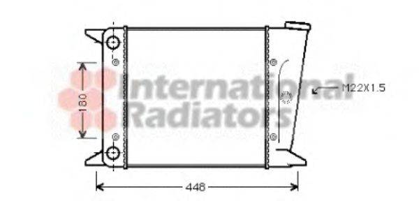 VAN WEZEL 58002001 Радіатор, охолодження двигуна