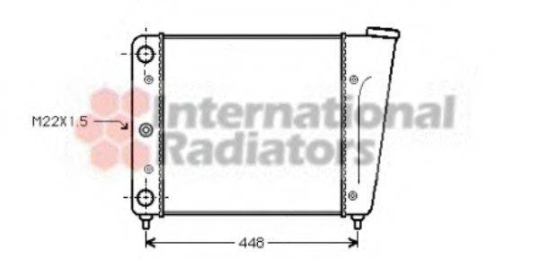 VAN WEZEL 58002022 Радіатор, охолодження двигуна