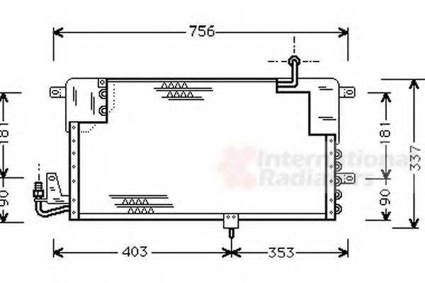 VAN WEZEL 58005141 Конденсатор, кондиціонер