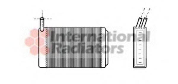 VAN WEZEL 58006061 Теплообмінник, опалення салону