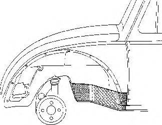 VAN WEZEL 580107 Накладка порога