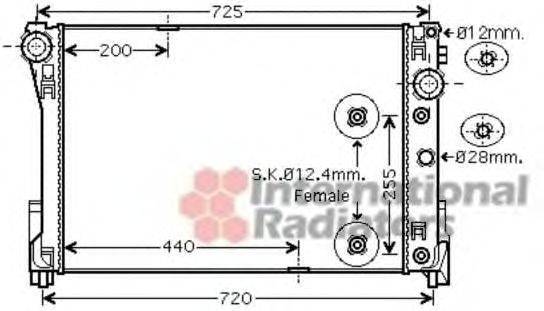 VAN WEZEL 30002491 Радіатор, охолодження двигуна