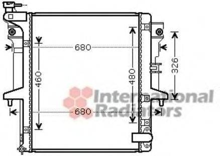 VAN WEZEL 32002203 Радіатор, охолодження двигуна