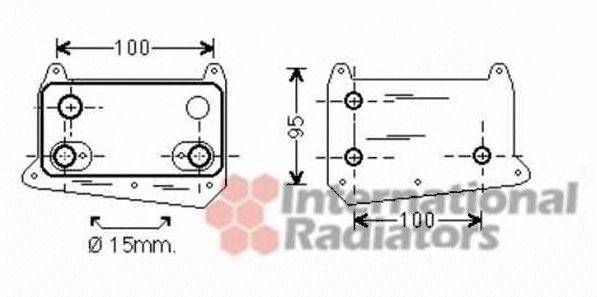 VAN WEZEL 30003552 масляний радіатор, моторне масло