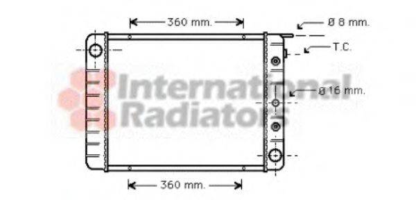 VAN WEZEL 59002028 Радіатор, охолодження двигуна