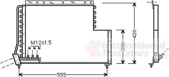 VAN WEZEL 59005078 Конденсатор, кондиціонер