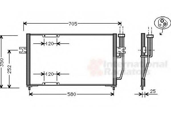 VAN WEZEL 59005094 Конденсатор, кондиціонер