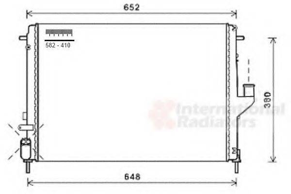 VAN WEZEL 43002478 Радіатор, охолодження двигуна